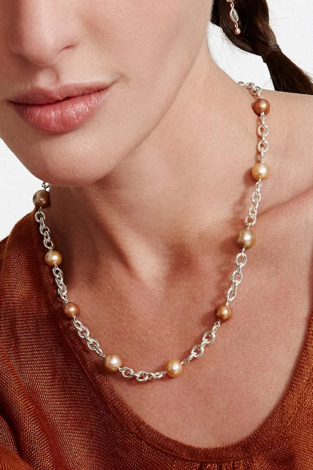 Chan Luu Nautica Chain Necklace Champagne Mix Women Necklaces