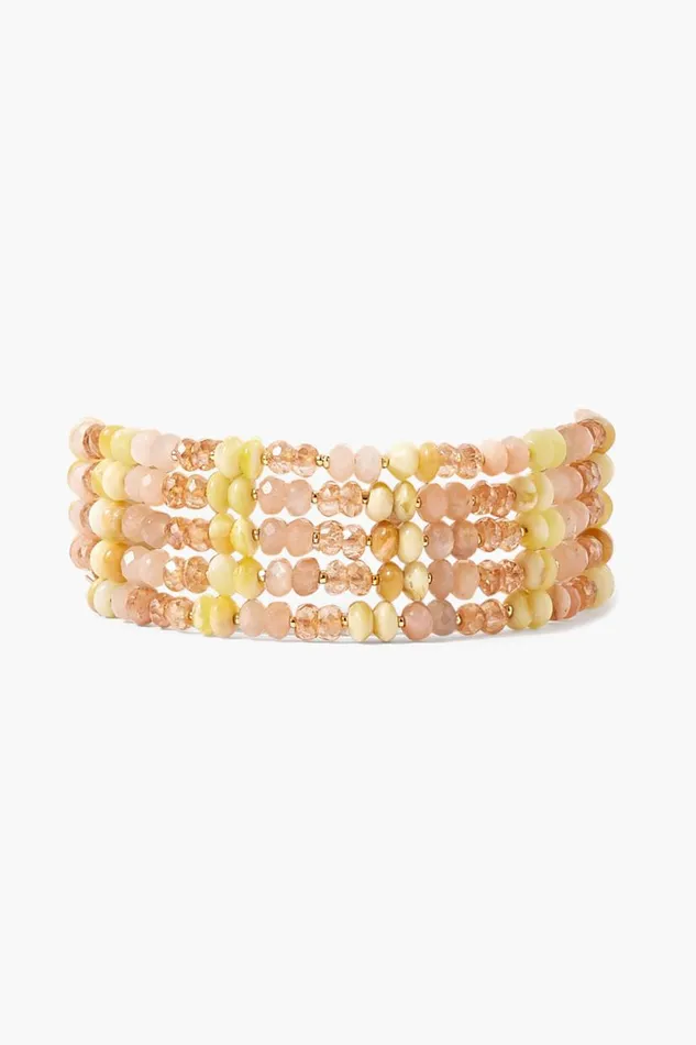 Chan Luu Odyssey Naked Wrap Bracelet Citrine Women Bracelets