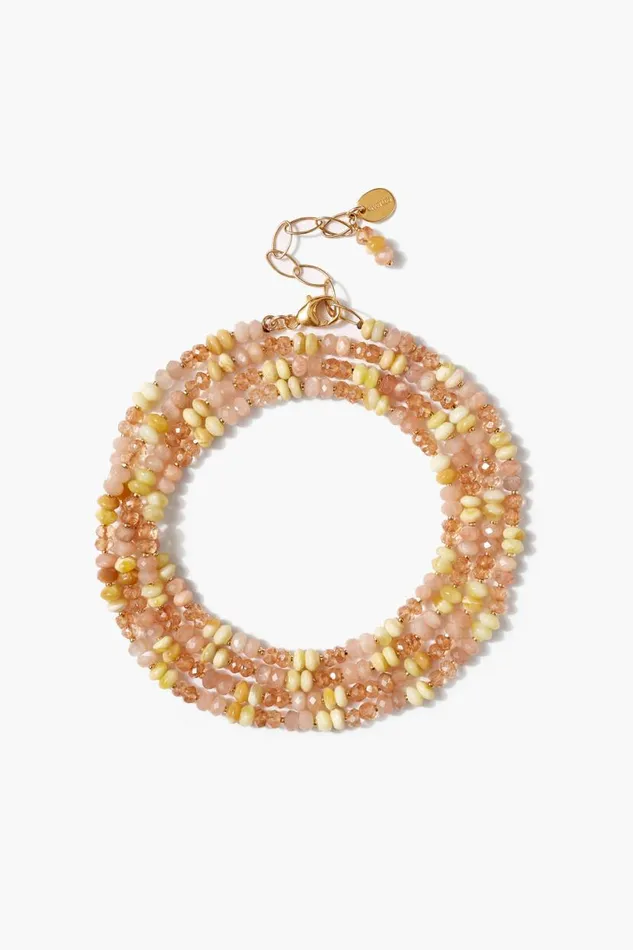Chan Luu Odyssey Naked Wrap Bracelet Citrine Women Bracelets