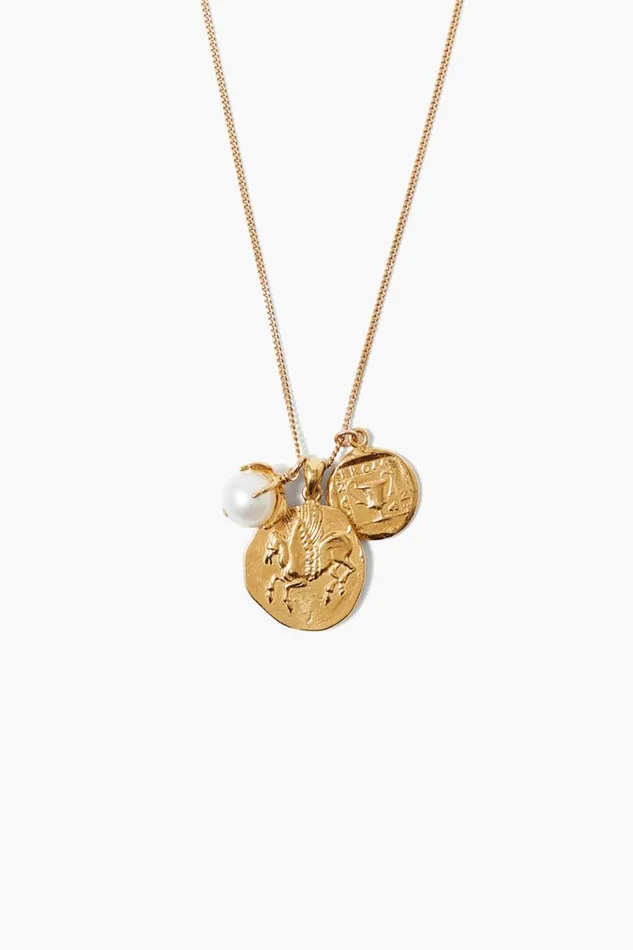 Chan Luu Pegasus Charm Necklace Gold Mix Women Necklaces