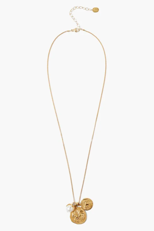 Chan Luu Pegasus Charm Necklace Gold Mix Women Necklaces