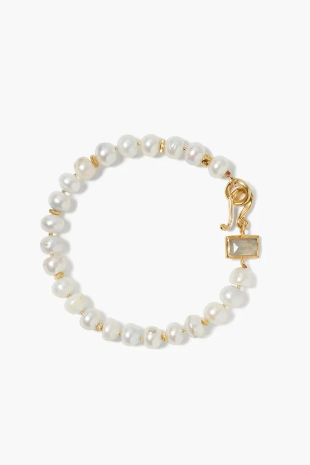 Chan Luu Piazza Bracelet White Pearl Women Bracelets