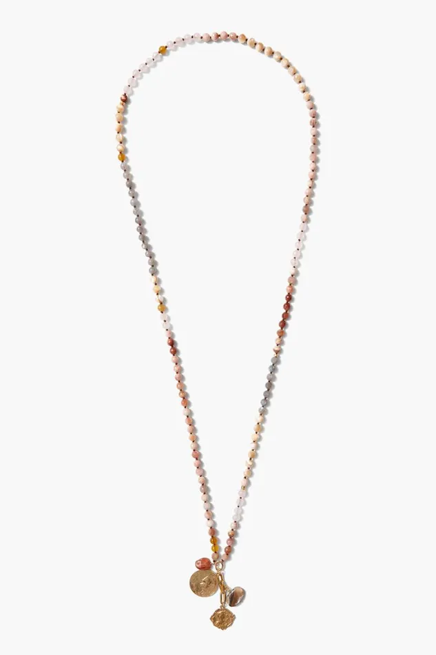 Chan Luu Portrait Charm Necklace Sunstone Women Necklaces
