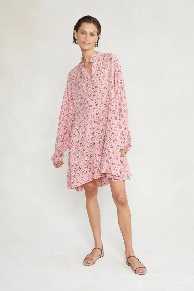 Chan Luu Quinn Dress Parfait Pink Women Dresses