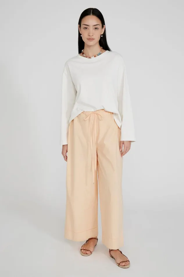 Chan Luu Ramona Poplin Pant Apricot Ice Women Bottoms