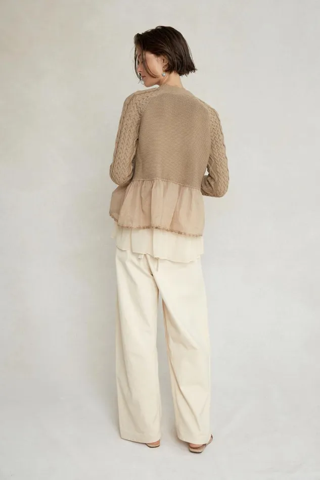 Chan Luu Rebecca Cardigan Almondine Women Knitwear