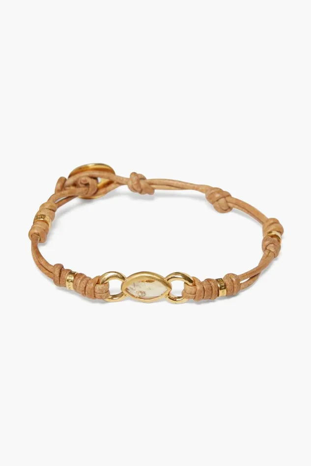 Chan Luu Reina Single Wrap Bracelet Citrine Women Bracelets