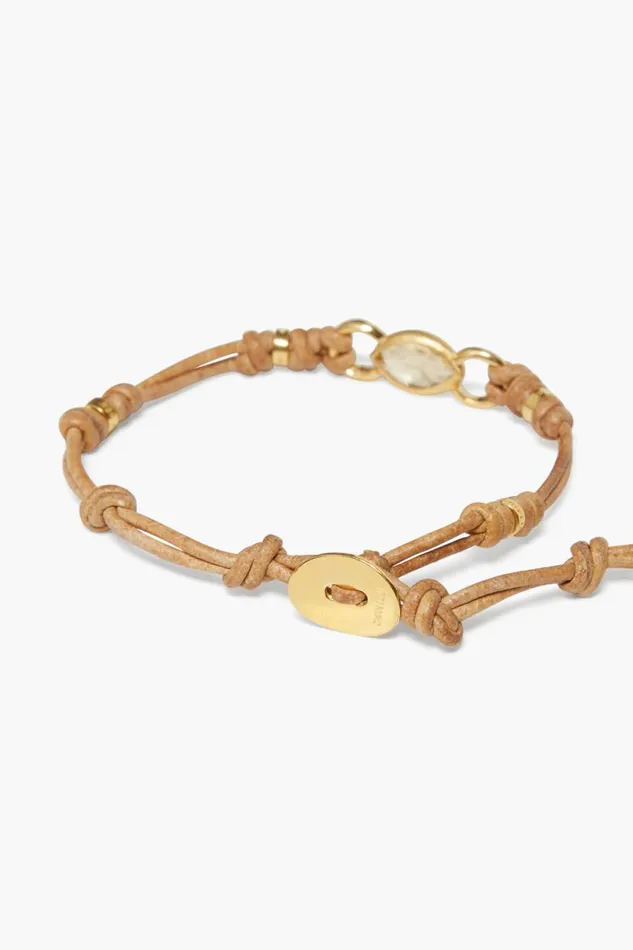 Chan Luu Reina Single Wrap Bracelet Citrine Women Bracelets