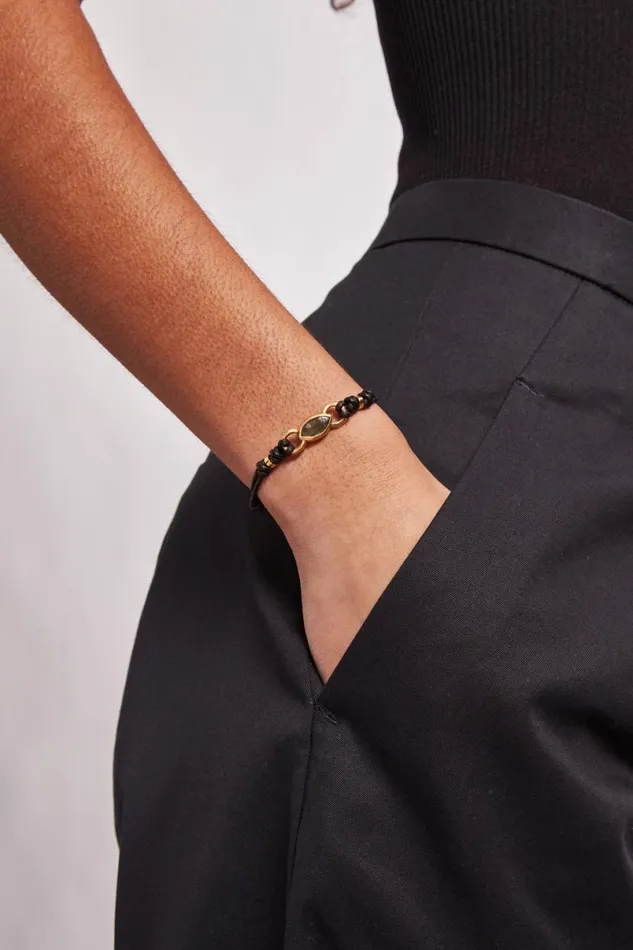 Chan Luu Reina Single Wrap Bracelet Labradorite Women Bracelets