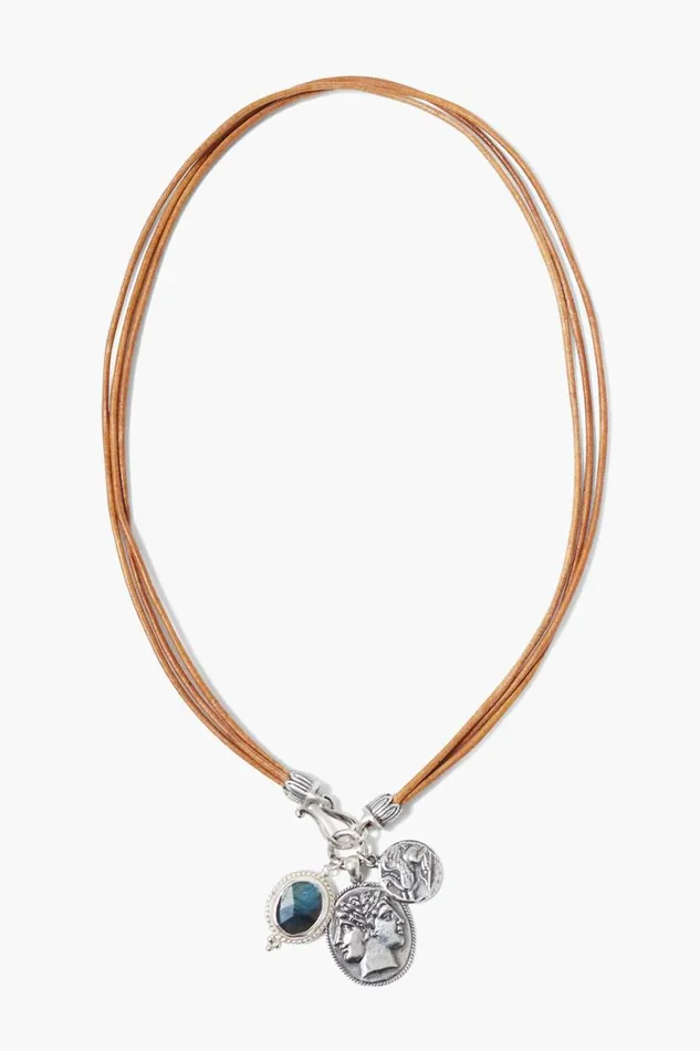 Chan Luu Roma Charm Necklace Labradorite Mix Women Necklaces