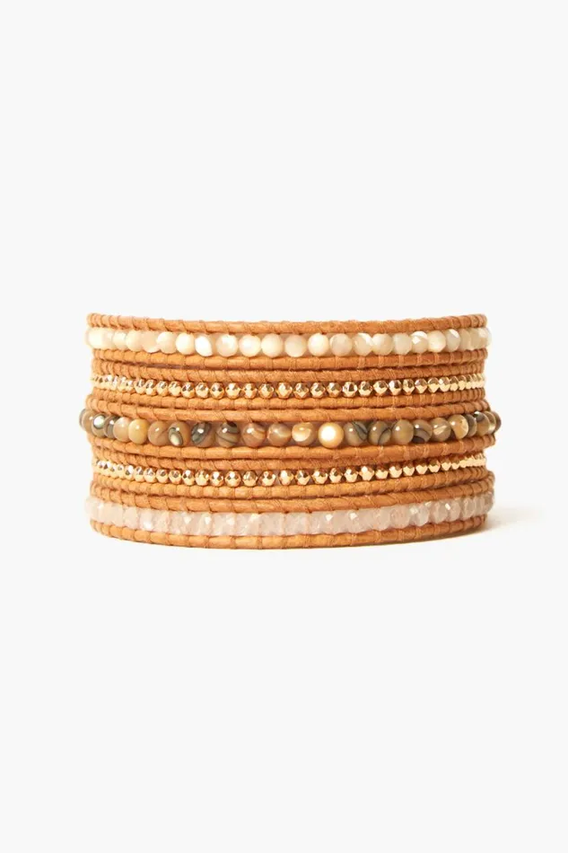 Chan Luu Santi Wrap Bracelet Natural Mix Women Bracelets