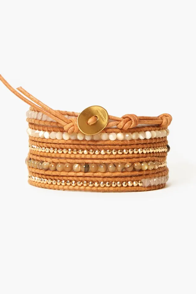 Chan Luu Santi Wrap Bracelet Natural Mix Women Bracelets