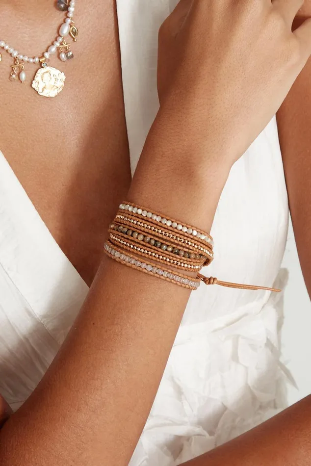 Chan Luu Santi Wrap Bracelet Natural Mix Women Bracelets