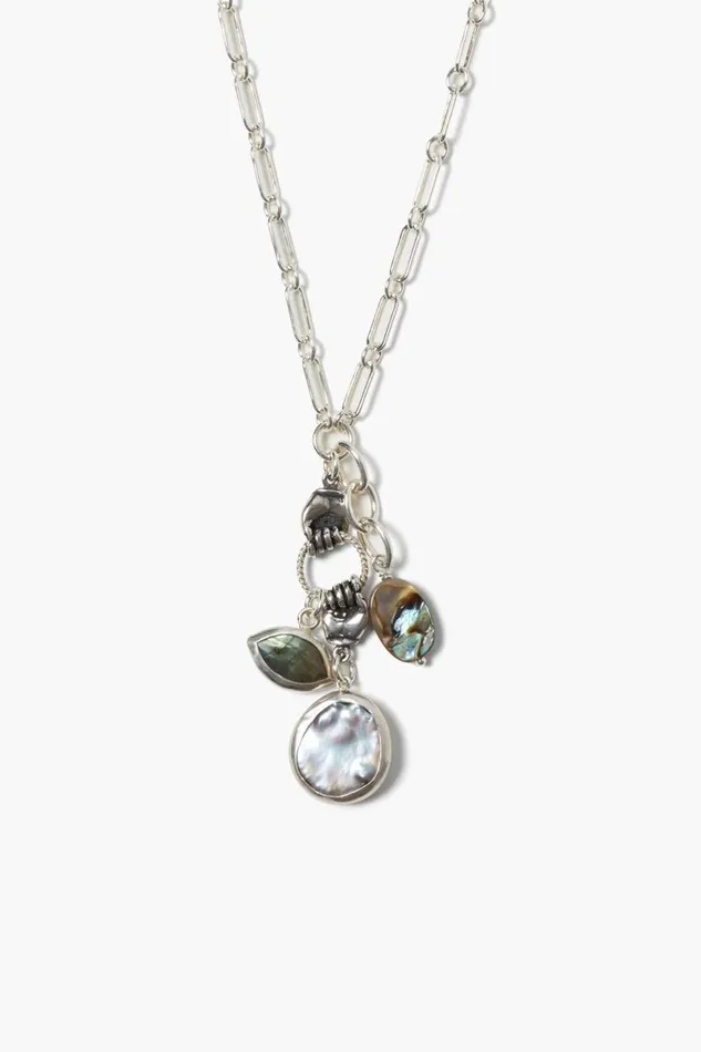 Chan Luu Sardinia Charm Necklace Labradorite Women Necklaces