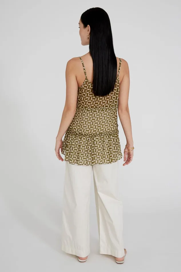 Chan Luu Seraphina Top Fir Green Women Tops