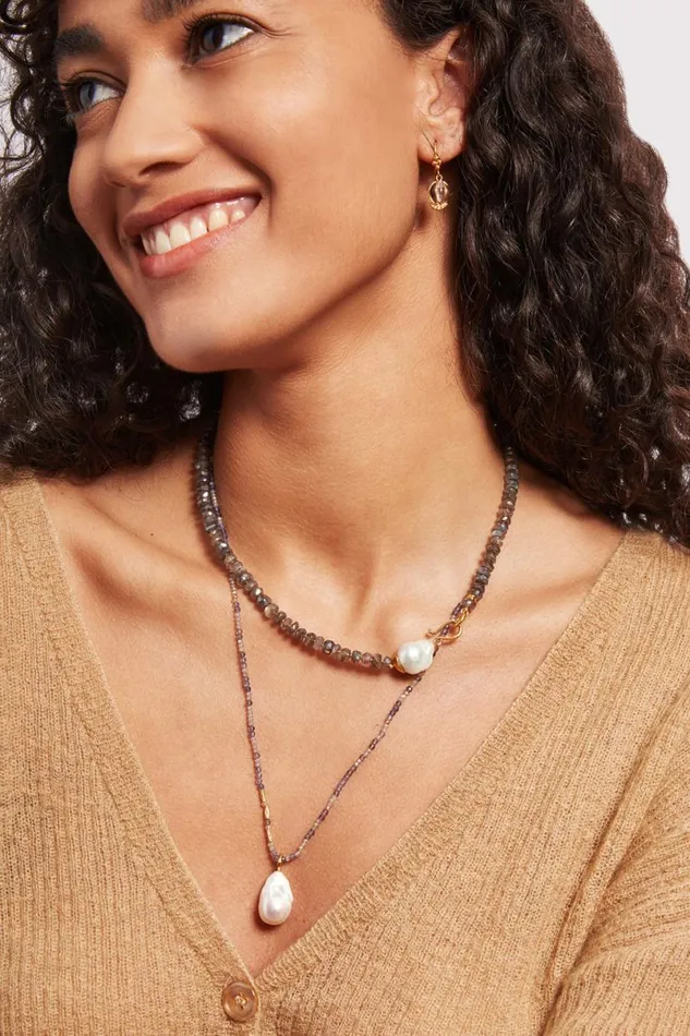 Chan Luu Sophia Necklace Iolite Mix Women Necklaces