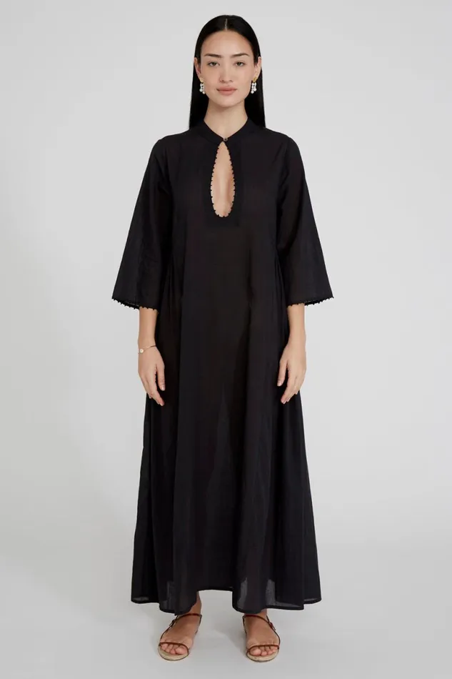 Chan Luu Tanya Plunge Dress Caviar Women Dresses