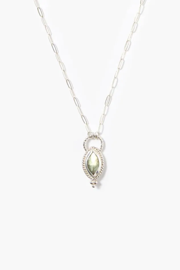 Chan Luu Tavi Pendant Necklace Silver Labradorite Women Necklaces