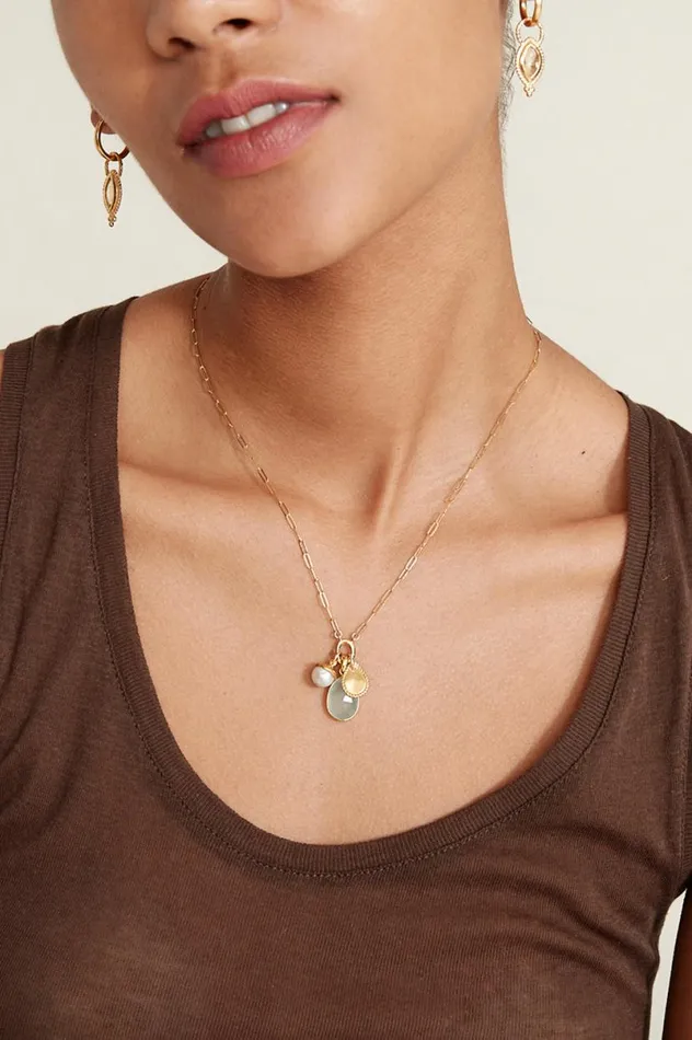 Chan Luu Vivienne Charm Necklace Gold Mix Women Necklaces