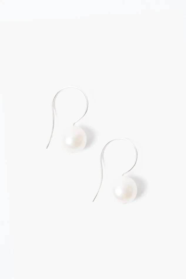 Chan Luu White Baroque Pearl Drop Earrings Women Earrings
