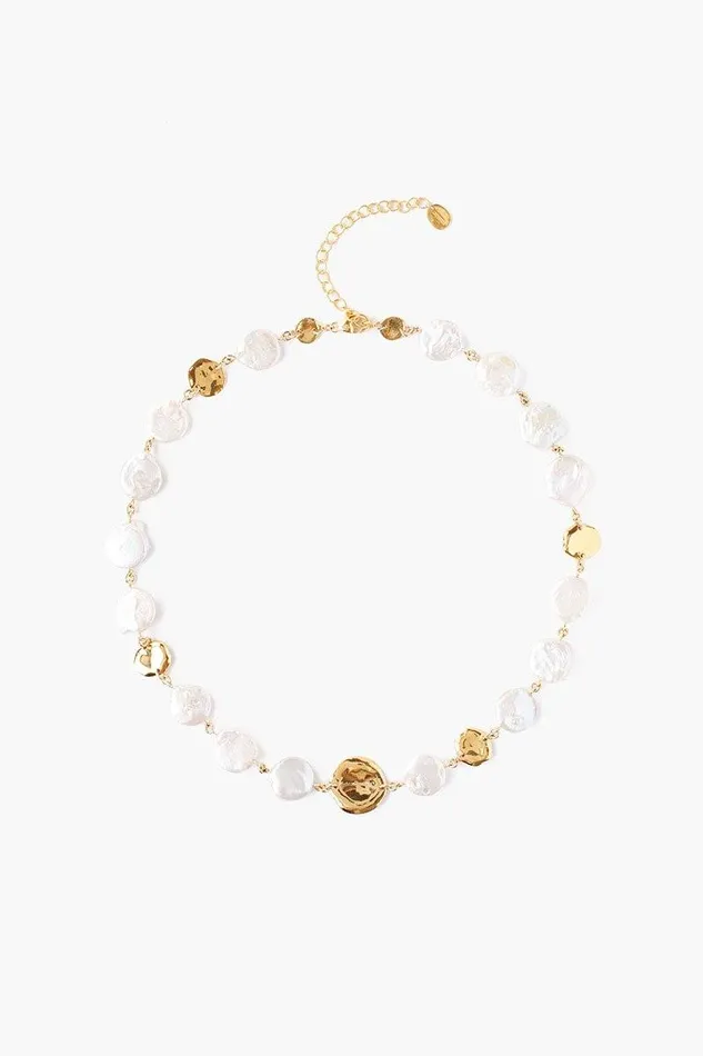 Chan Luu White Keshi Pearl Necklace Women Necklaces