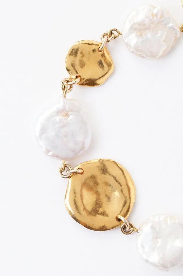 Chan Luu White Keshi Pearl Necklace Women Necklaces