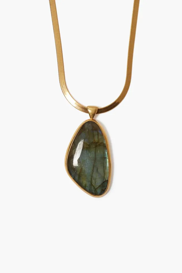 Chan Luu Yasmine Necklace Gold Labradorite Women Necklaces