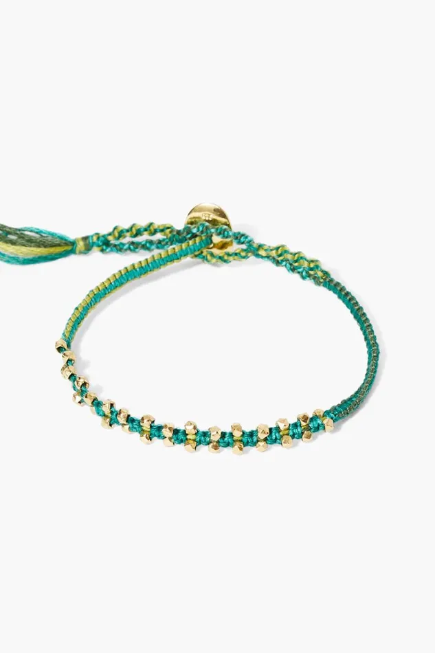 Chan Luu Zana Single Wrap Bracelet Green Mix Women Bracelets