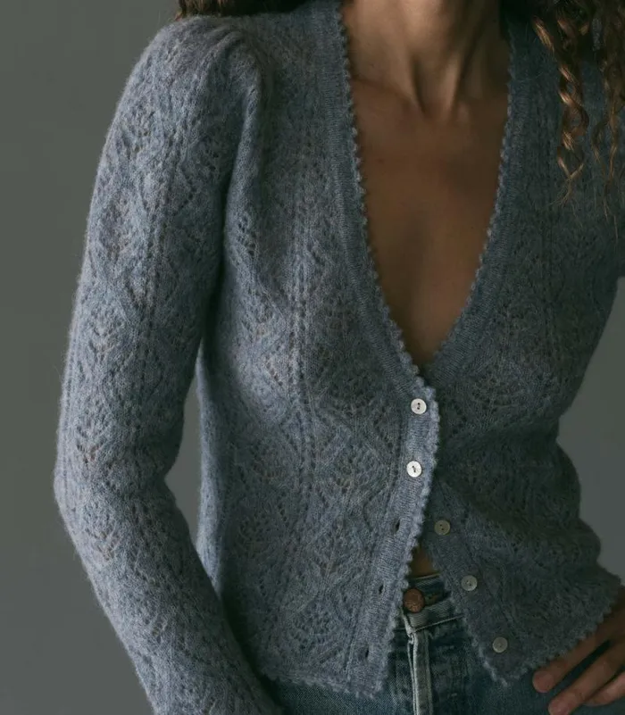 CHANDEL CARDIGAN Azure Shop DEN Knitwear