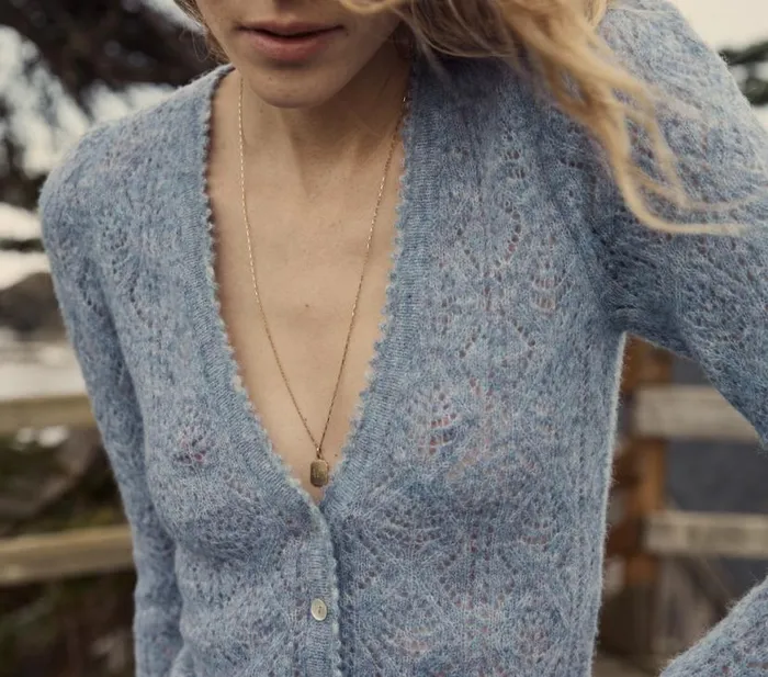 CHANDEL CARDIGAN Azure Shop DEN Knitwear