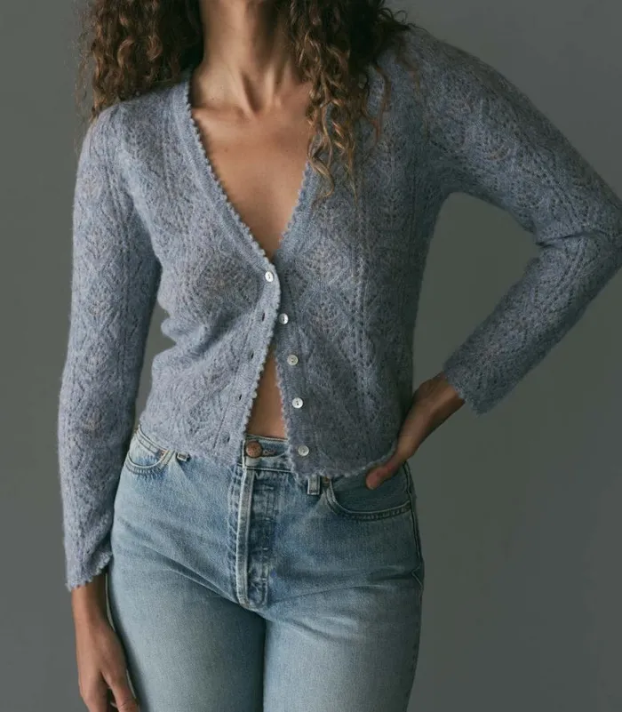 CHANDEL CARDIGAN Azure Shop DEN Knitwear
