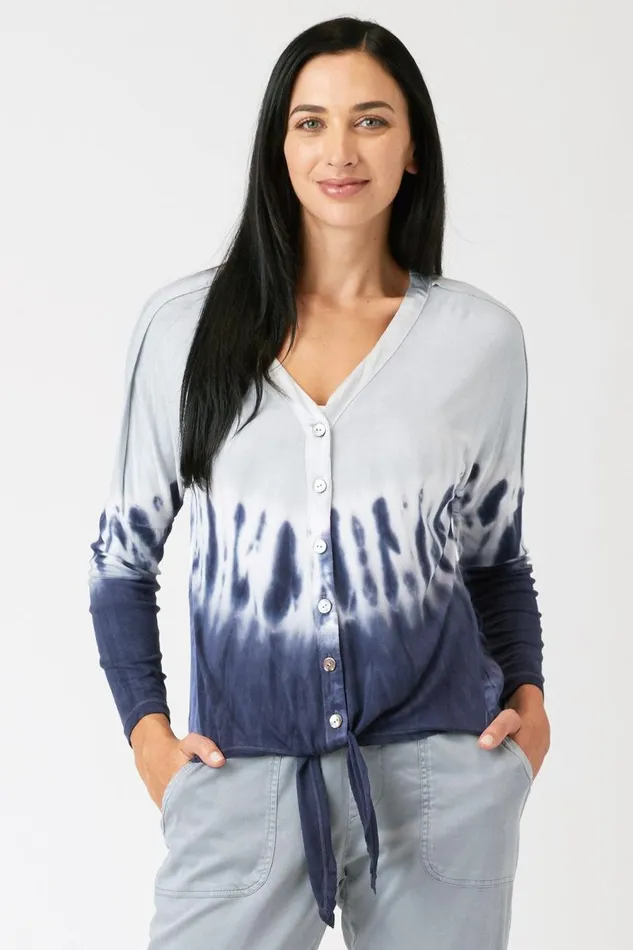 Chaski Tie Top Chisel Wash Nacre Clothing XCVI ShirtsBlouses
