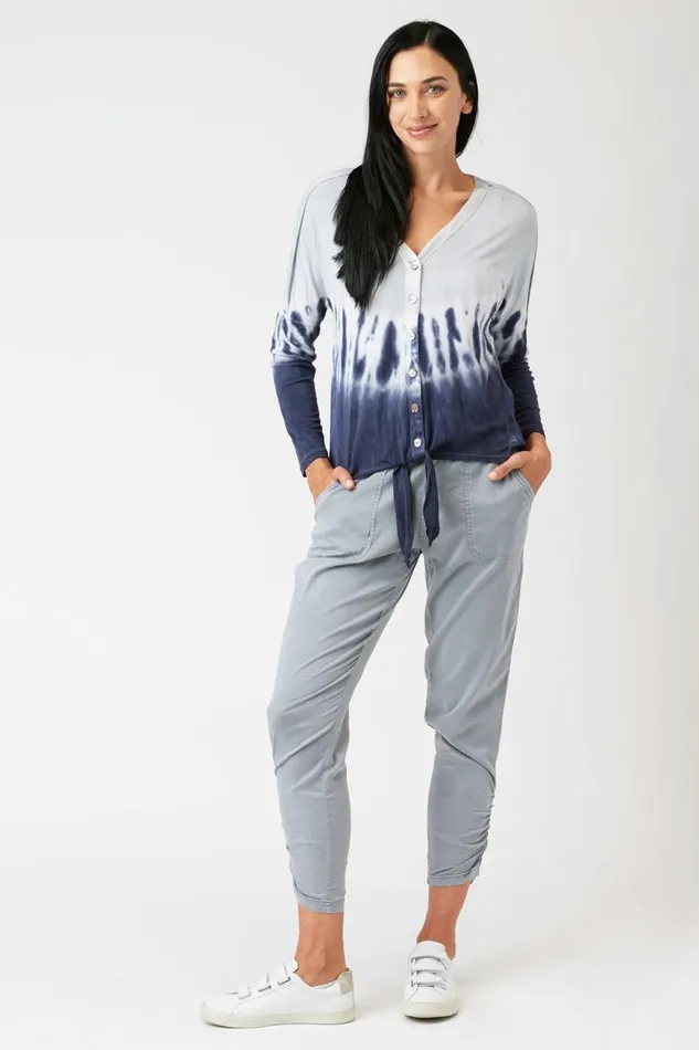 Chaski Tie Top Chisel Wash Nacre Clothing XCVI ShirtsBlouses