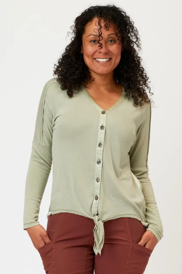 Chaski Tie Top Elm Pigment Clothing XCVI ShirtsBlouses