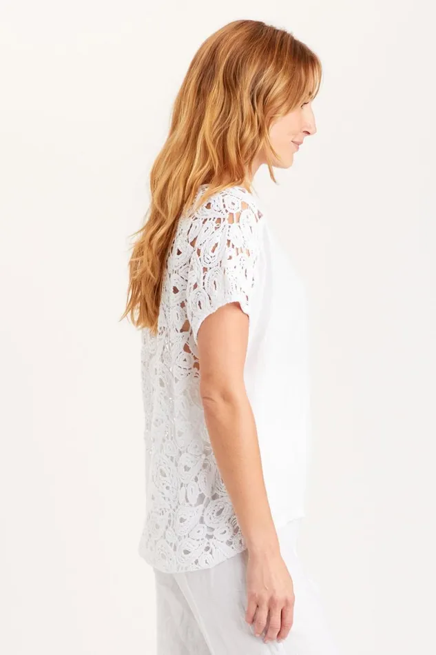 Chastain Top White Clothing XCVI ShirtsBlouses