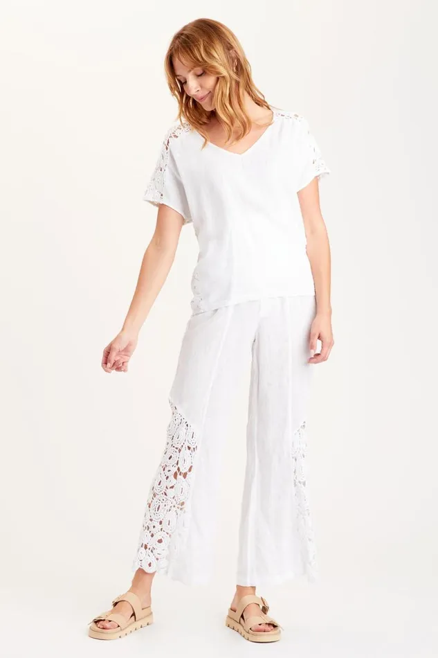 Chastain Top White Clothing XCVI ShirtsBlouses