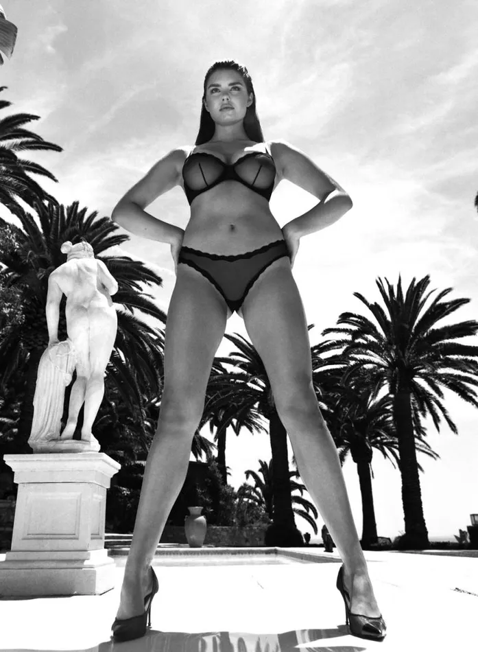 Cheekys and Hiphuggers PleasureLingerie Fleur Du Mal Sheer Tulle Bikini Black