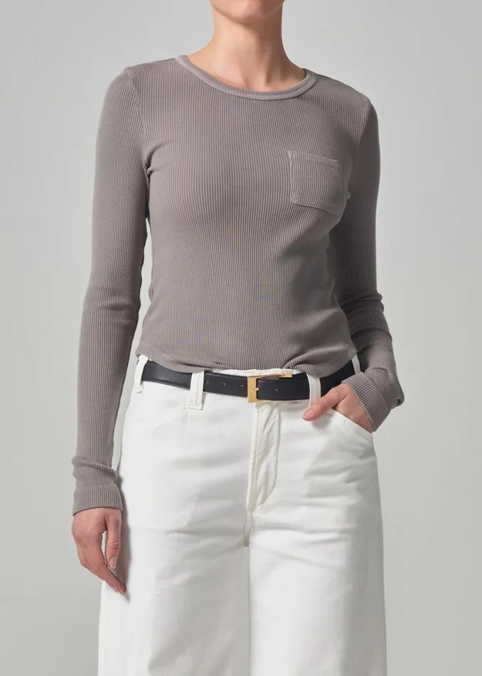 Citizens Of Humanity Anja Top Taupe Women Tops