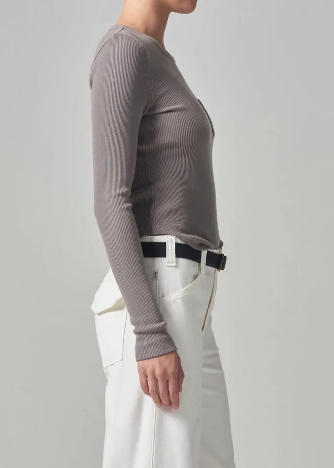 Citizens Of Humanity Anja Top Taupe Women Tops