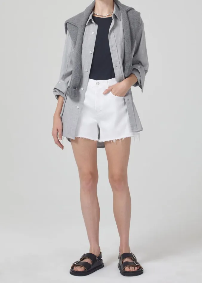 Citizens Of Humanity Annabelle Long Short Gloss Women Shorts