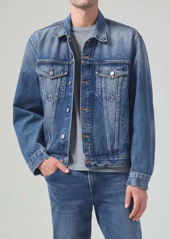 Citizens Of Humanity Bamford Denim Jacket Siren Men Jackets