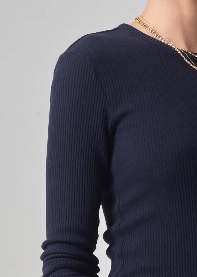 Citizens Of Humanity Bina Crewneck Navy Women Tops