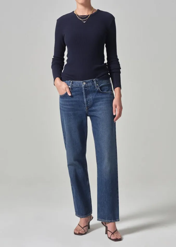 Citizens Of Humanity Bina Crewneck Navy Women Tops