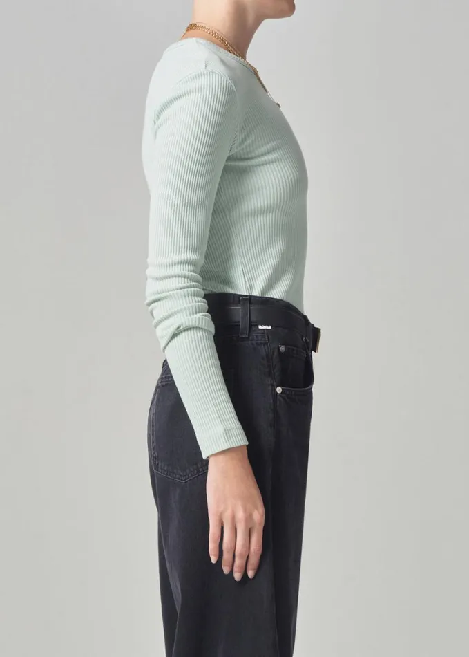 Citizens Of Humanity Bina Crewneck Pistachio Women Tops