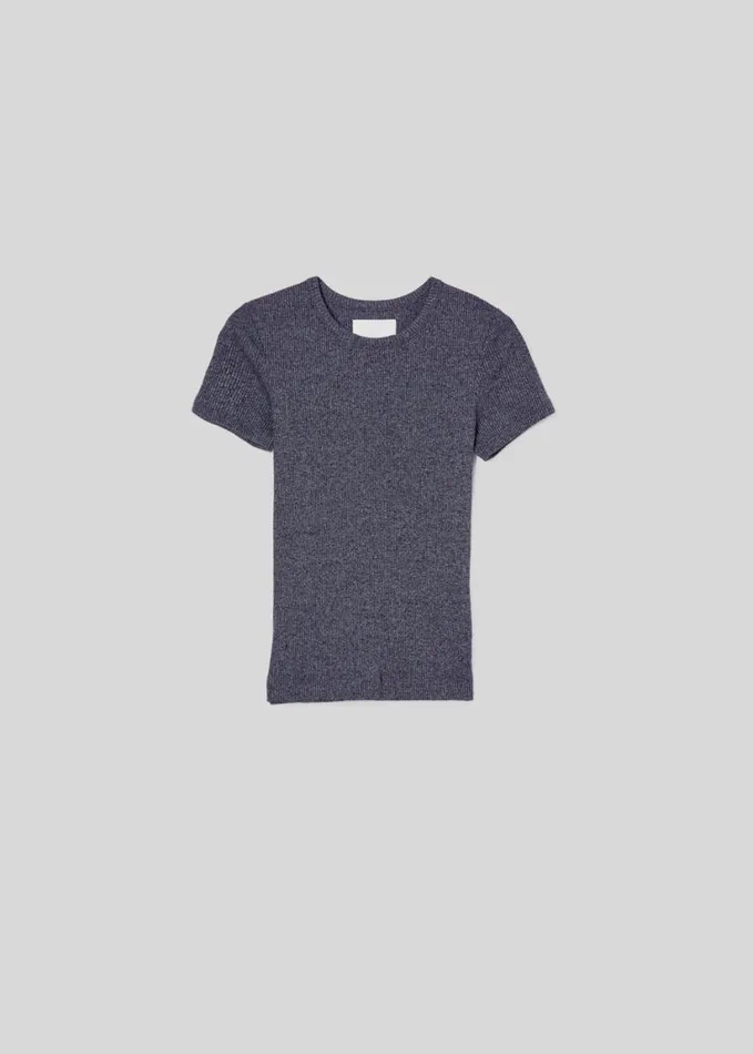 Citizens Of Humanity Bree Baby Tee Charcoal Women Tops