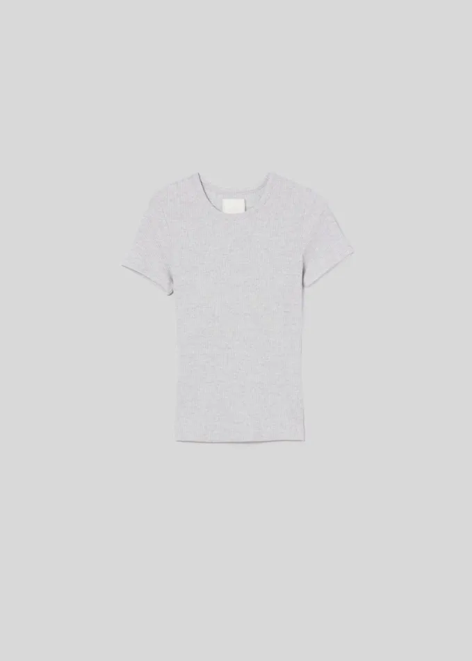 Citizens Of Humanity Bree Baby Tee Heather Grey Women Tops