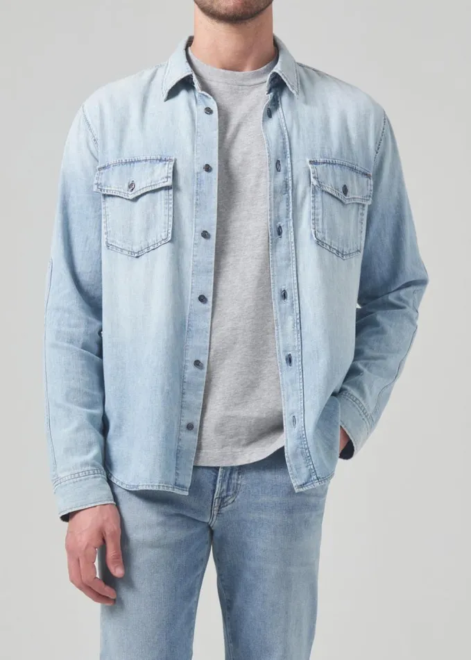 Citizens Of Humanity Cairo Utility Shirt Tempo Men Shirts