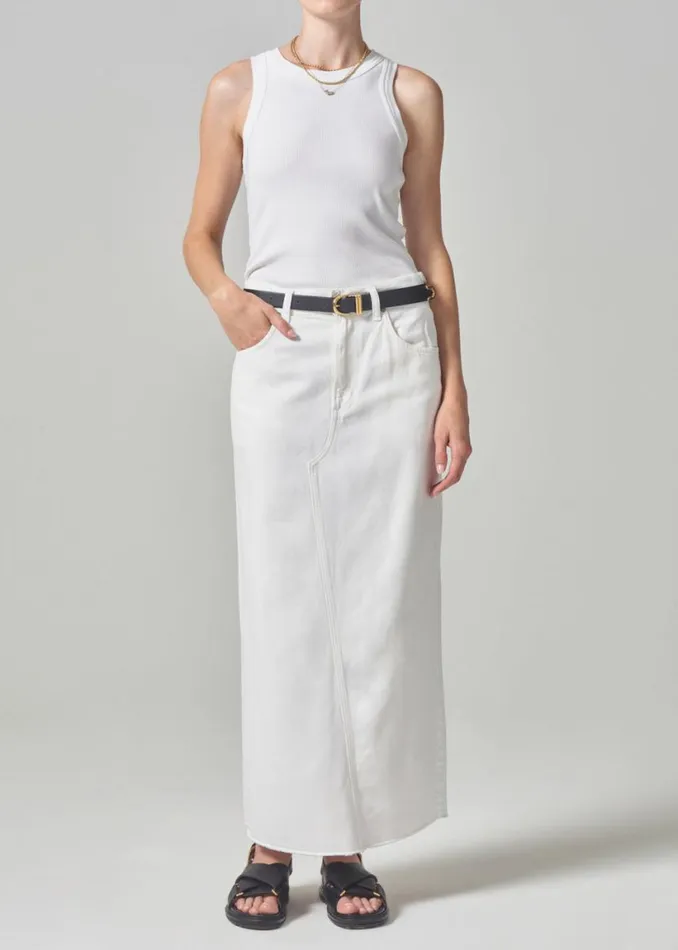 Citizens Of Humanity Circolo Reworked Maxi Skirt Cannoli Women Skirts