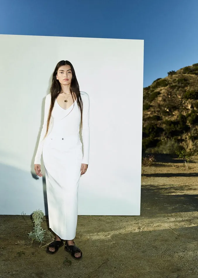 Citizens Of Humanity Circolo Reworked Maxi Skirt Cannoli Women Skirts
