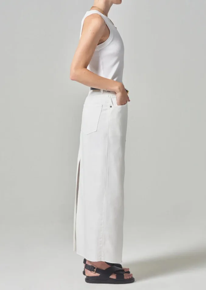 Citizens Of Humanity Circolo Reworked Maxi Skirt Cannoli Women Skirts